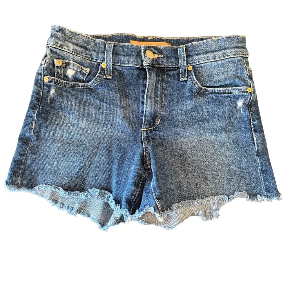 JOE'S JEANS The Ozzie 4" Cut Off Short Alma Medium Wash Denim Women's 24
